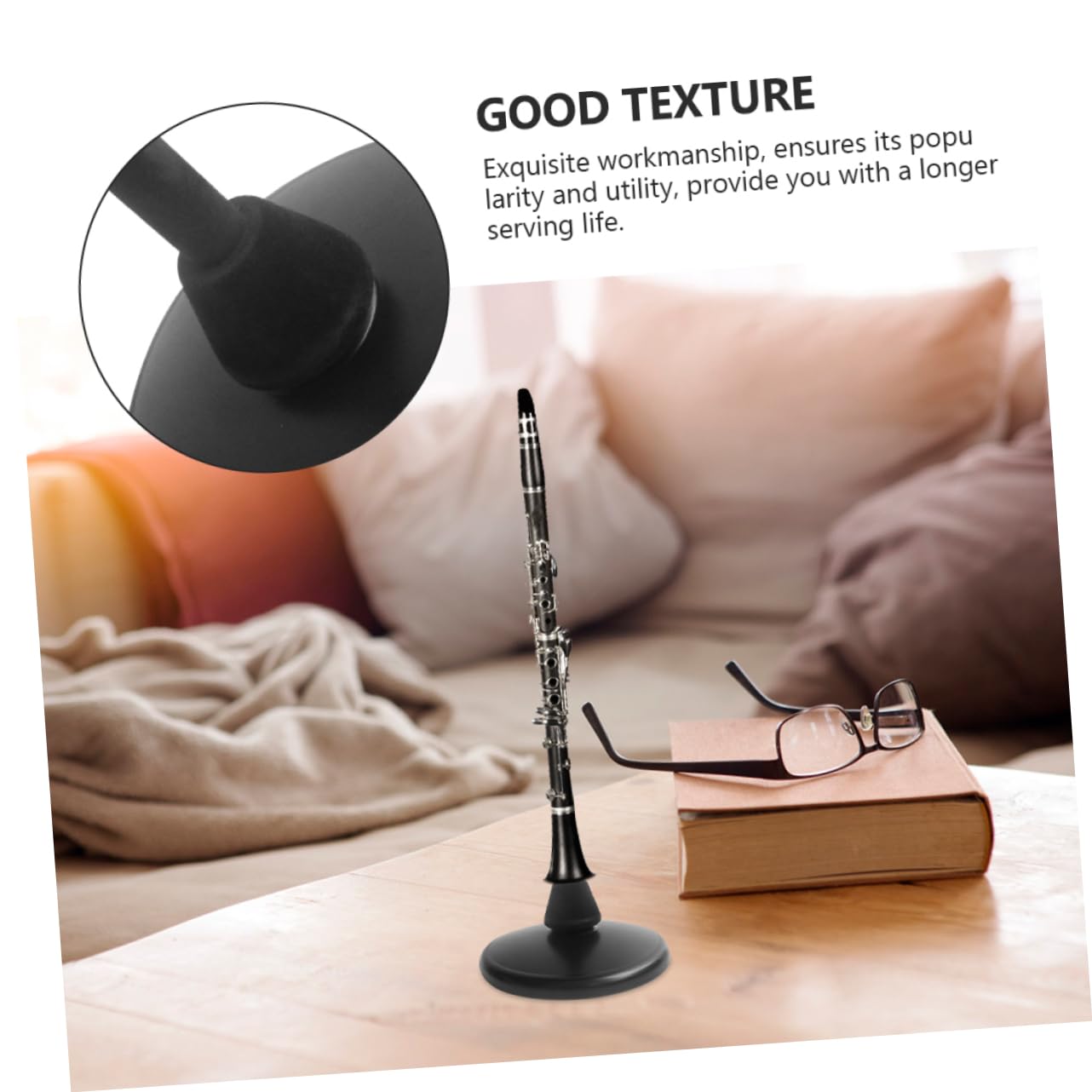 Supporto Per Flauto e Clarinetto in Ferro Robusto, Porta Flauto Stabile Bordi Arrotondati, Espositore Portatile Per Musicisti e Negozi Di Strumenti Musicali