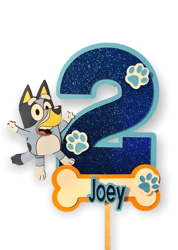 Blue Character Cake Topper