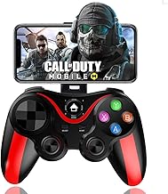 Mobile Game Controller for iPhone & Android with Phone Holder, Bluetooth Gamepad Joystick for iPhone 14/13/12/11, iOS, iPad, Samsung Galaxy S22/S21/S20 Ultra, One Plus, TCL, Tablet, Call of Duty