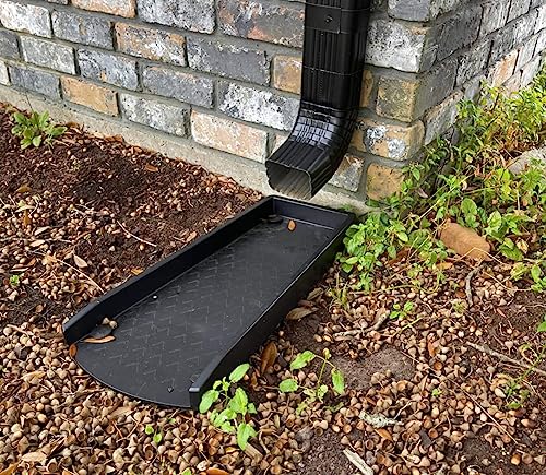Image of Splash Block for Gutter Downspout Extensions, 24 inch Rainwater Extender, Thickened Gutter Splash Guard Drain Diverter