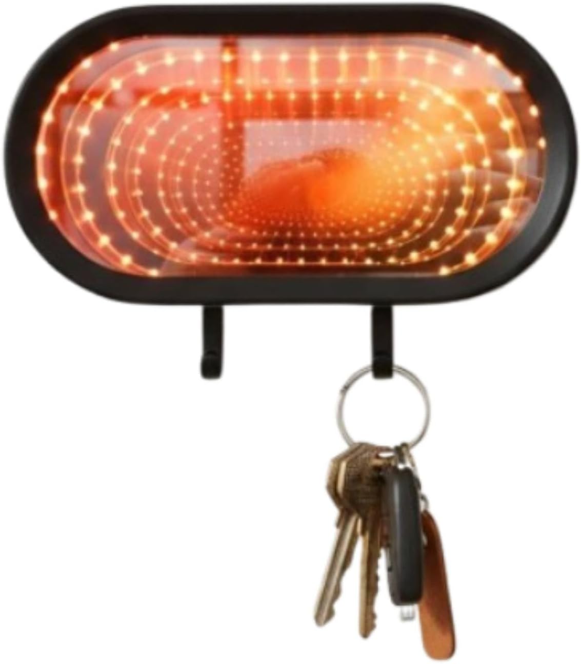 2026 NEW Infinity Garage Key Holder, Car Keychain with Infinity Tunnel Light Effect, Auto Timer Wall Mount for Car Enthusiast Gift and Desk Decor