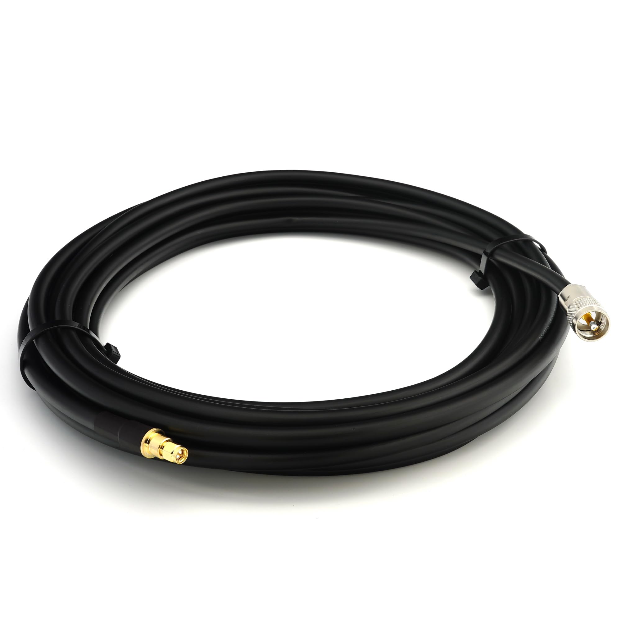 35m PL259 vers SMA mâle UHF câble coaxial étanche IP67 — HF400 Flexible 50 Ohm Câble d'extension (équivalent LMR400 UF UltraFlex) — pour HAM CB Radio Antenne Mesureur de TOS Amateur Ondes courtes RF