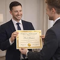 Vista 6 de Geographics Certificados de lámina tradicionales, lámina dorada, 8.5 x 11 pulgadas, paquete de 100 (47833)