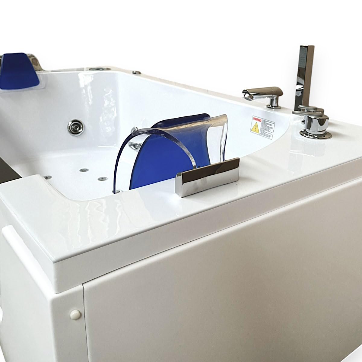 Baignoire hydromassage blanc 180 X 90 cm Chromothérapie 14 jets – Privilege