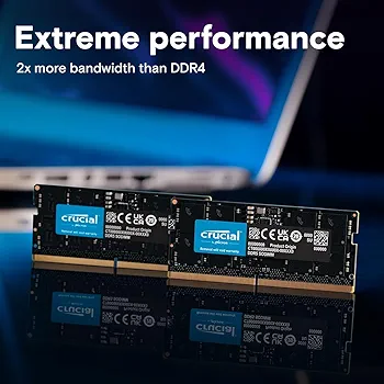 Crucial 16GB DDR5 RAM, 5600MHz (or 5200MHz or 4800MHz