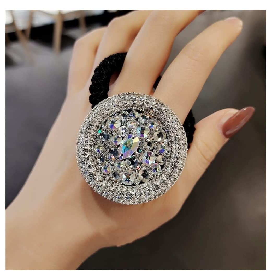 Feste Elastici Capelli 2 Pezzi Moda Strass Cristallo Fasce Per Capelli Per Corde Per Elastici Cerchi Per Decorazione