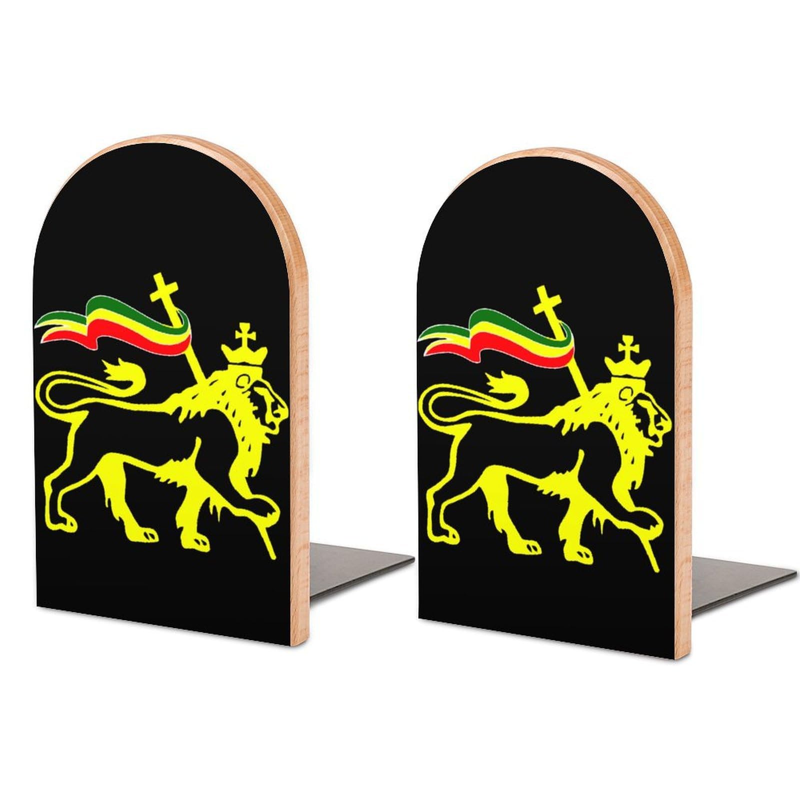 Nclqvjxzkhw Style Rasta-Lion Of Judah Vintage Book Ends For Shelves Bookends Bookshelf Holder Stand Books Stopper Home Office Decor