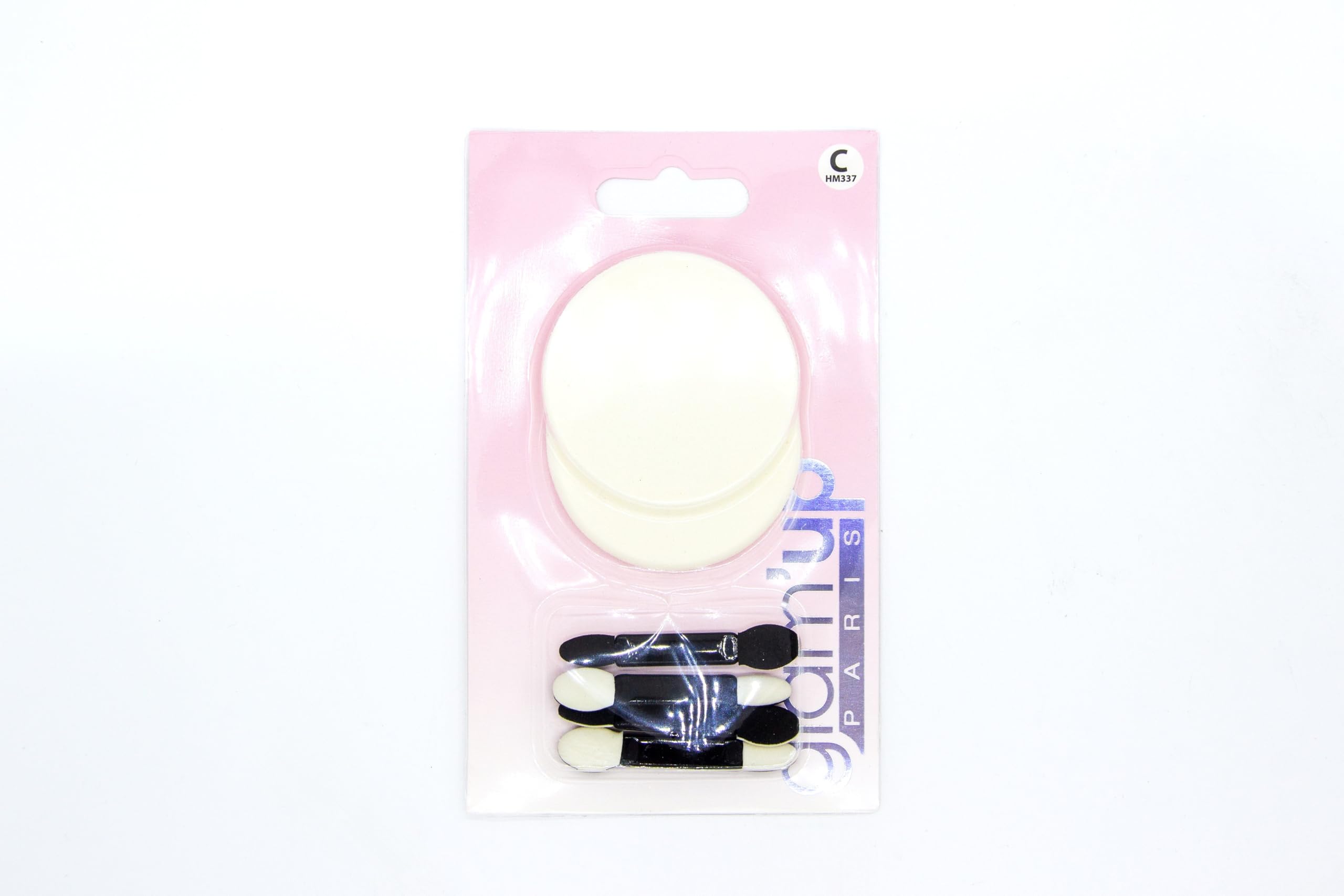 Aurore Beauté - Sponge Kit: 2 Foundation Sponges + 4 Eye Shadow Foam Applicators, White, Black