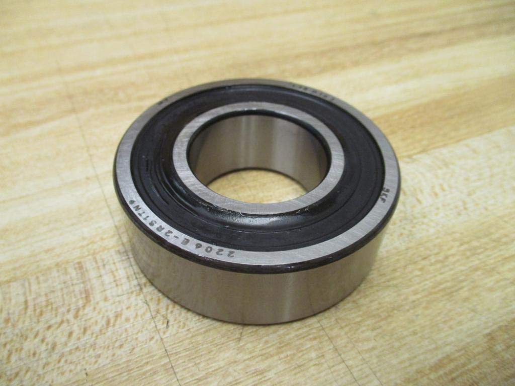 SKF 2206-E-2RS1TN9 1, 20 MM OAW, 350 LB Dynamic Load Capacity, 5, 510 LB Static Load Capacity, 62 MM OD, Double Seal 2 Row, SELF-ALIGNING Ball Bearing: 30 BORE Dia, Series 2206 E