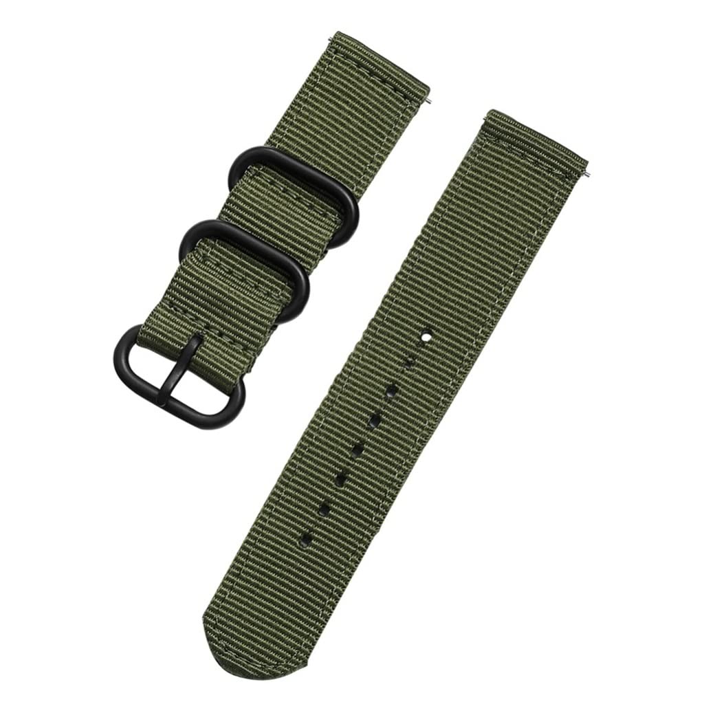 Nylonowy pasek zegarków sportowych 22 mm dla inteligentnej opaski bransoletki zegarek zegarek teksturowany Nylon na rękę (czarny)