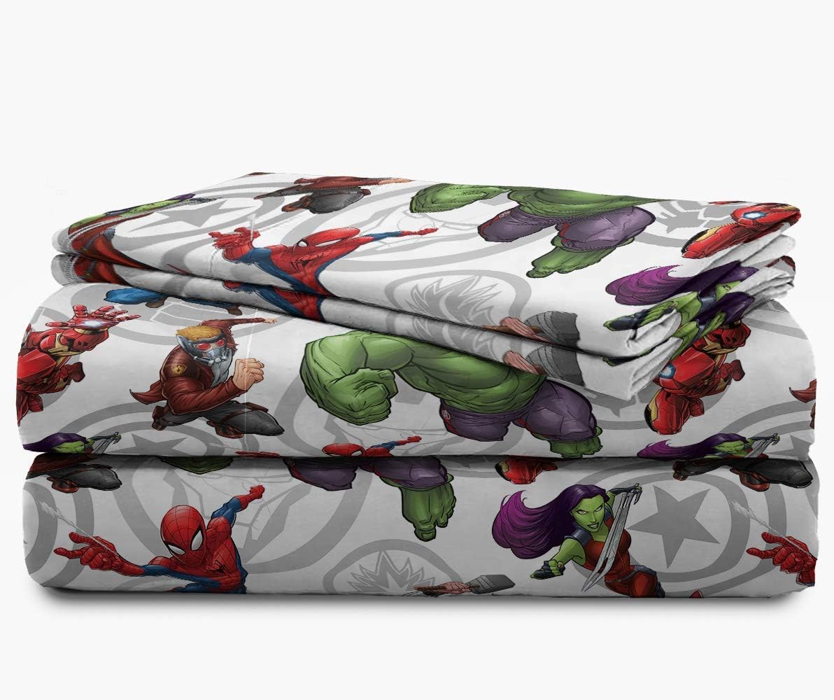 Jay Franco Marvel Avengers Team 5 Piece Full Bed Set - Includes Comforter & Sheet Set - Super Soft Fade Resistant Polyester - (Official Marvel Product) - Image 6
