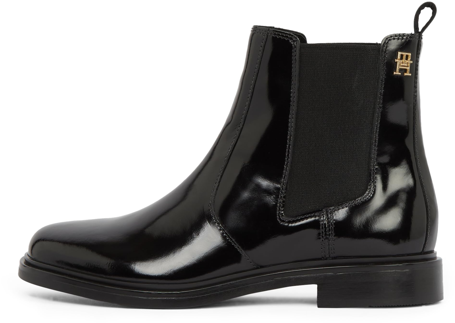 Tommy Hilfiger Women’s Abrasivato Leather Chelsea Boots, Black (Black), 6.5