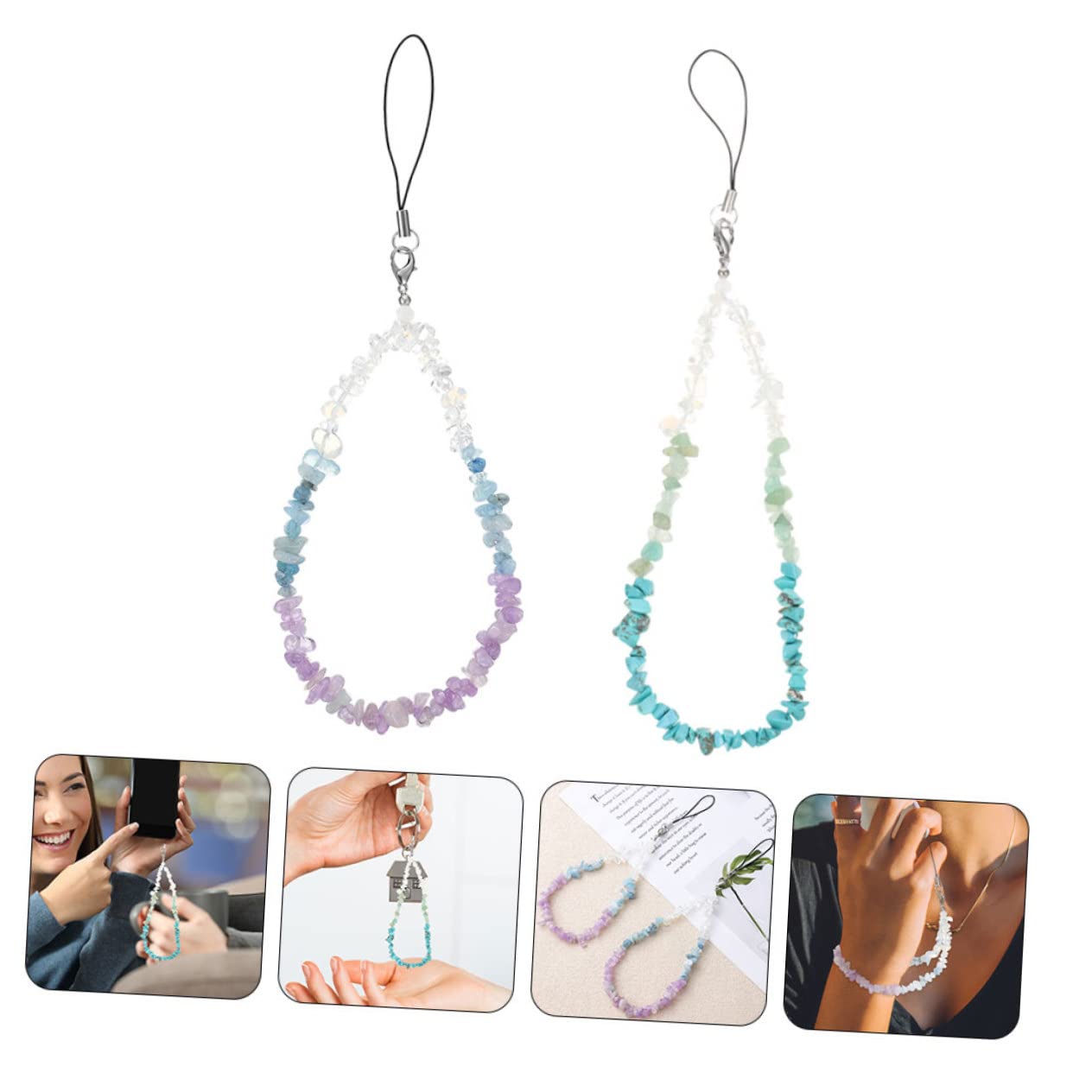 NUOBESTY Ciondolo Per Telefono Con Cordino Accessorio Elegante Per Smartphone E Chiavi Abbinabili Per Stile E Occasione Per Famiglia