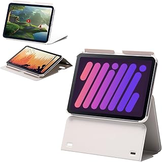 エレコム iPad mini7(A17 Pro 2024年) mini6 第6世代 ケース 多段階高さ調整 オートスリープ/オートウェイク ソフトレザー クレージュ TB-A24SWVH2GB