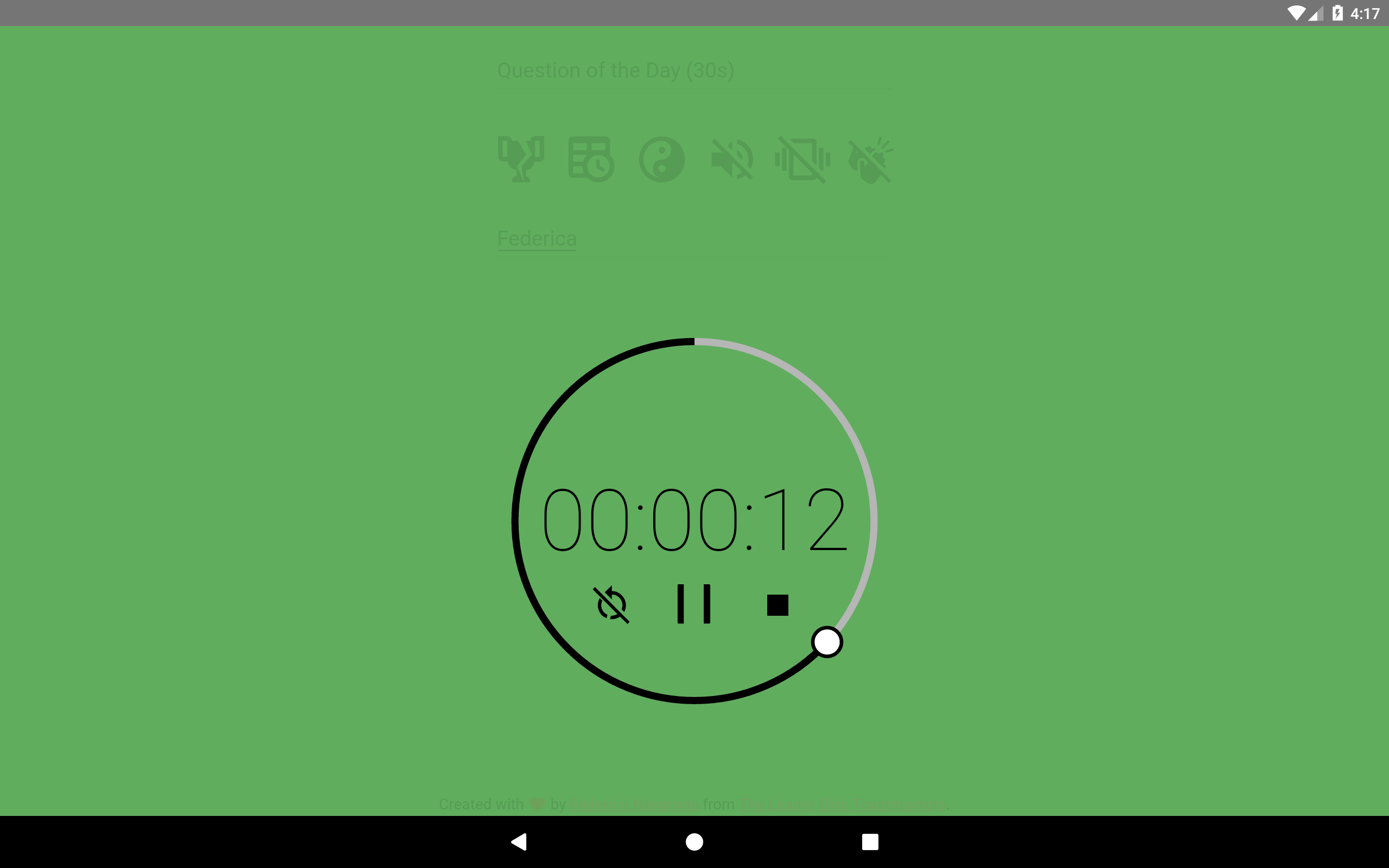 Toastmasters Timer App on Amazon Appstore
