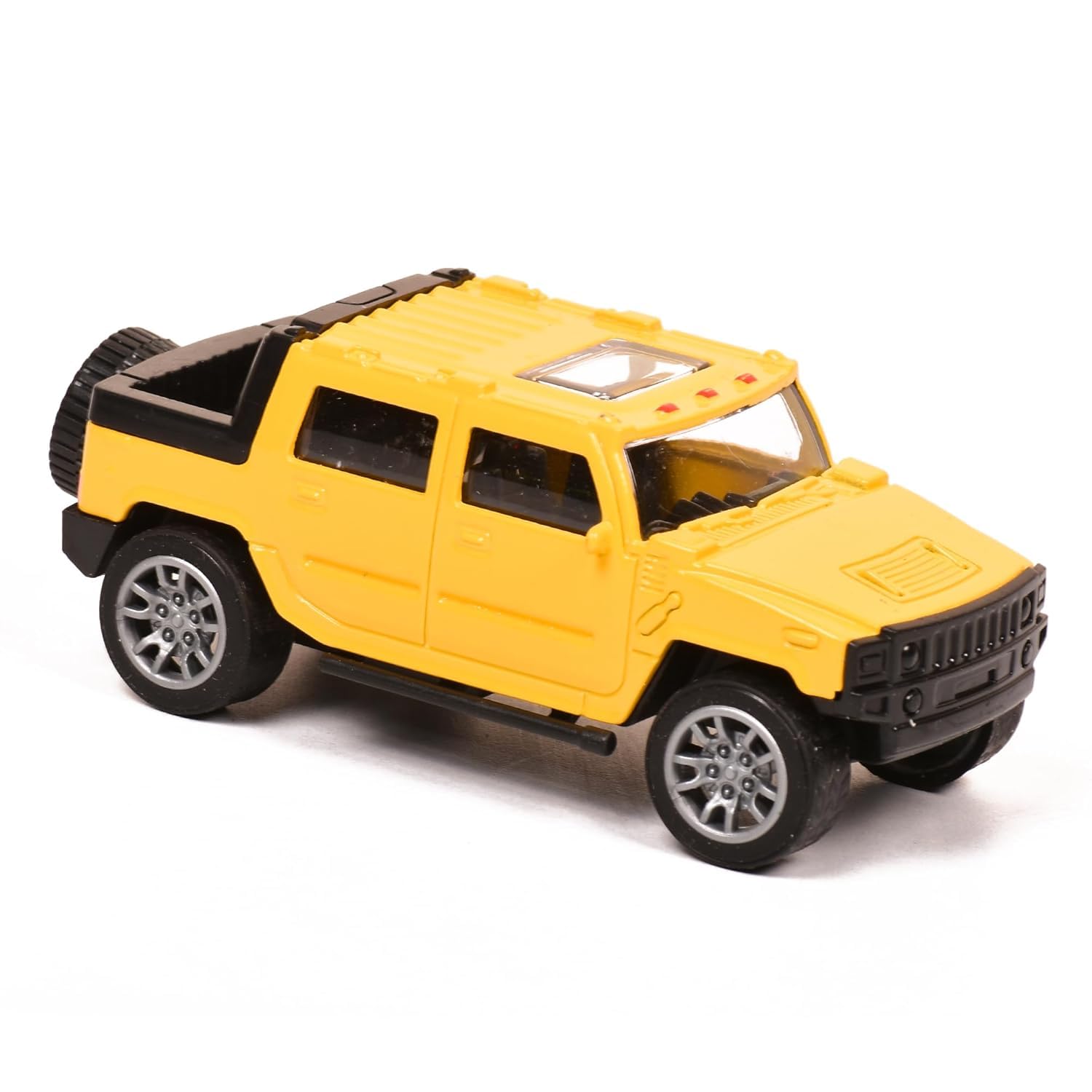 Braintastic Jeep Model Diecast Super Simulation Model Car Pull Back Friction Vehicle Car Toys for Kids Age 3+ Years (Yellow) 2