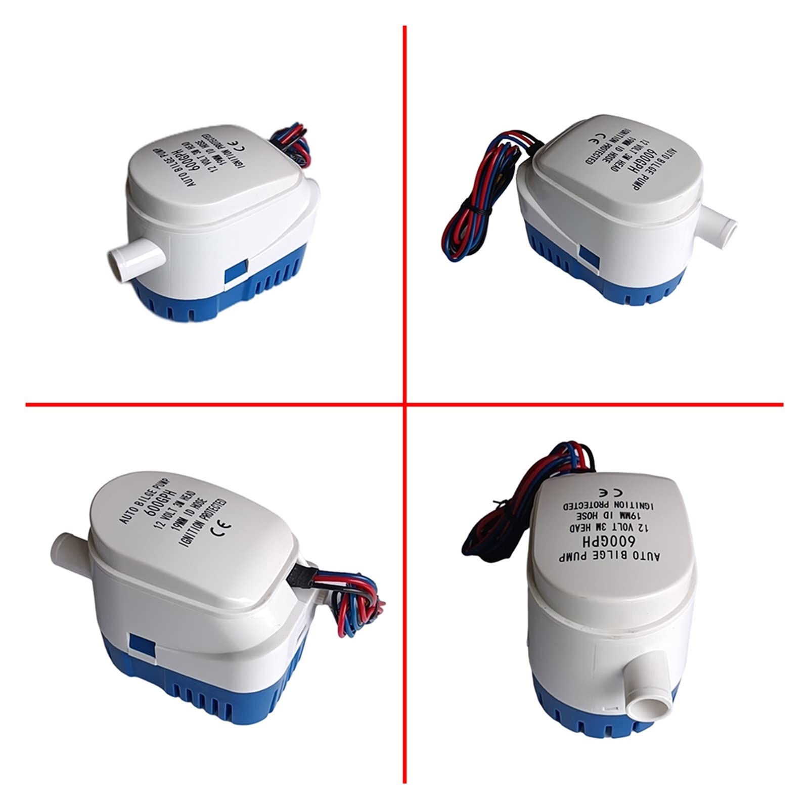 Bomba sumergible Bomba de agua ultra silenciosa Bomba De Sentina Sumergible Eléctrica Automática De 1100GPH, Bomba De 12 Voltios For Bomba De Agua For Bomba De Sentina De Barco, Bomba De Agua De 12V 1