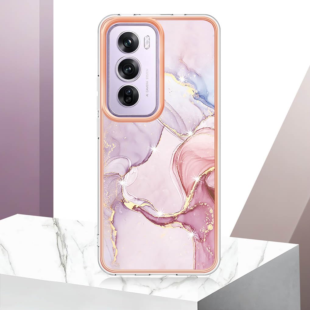 SEAHAI Hülle Für Oppo Reno 12 5G – Ultradünne Glasrückseite & Stoßschutz | Farbverlauf, Jugend Grün