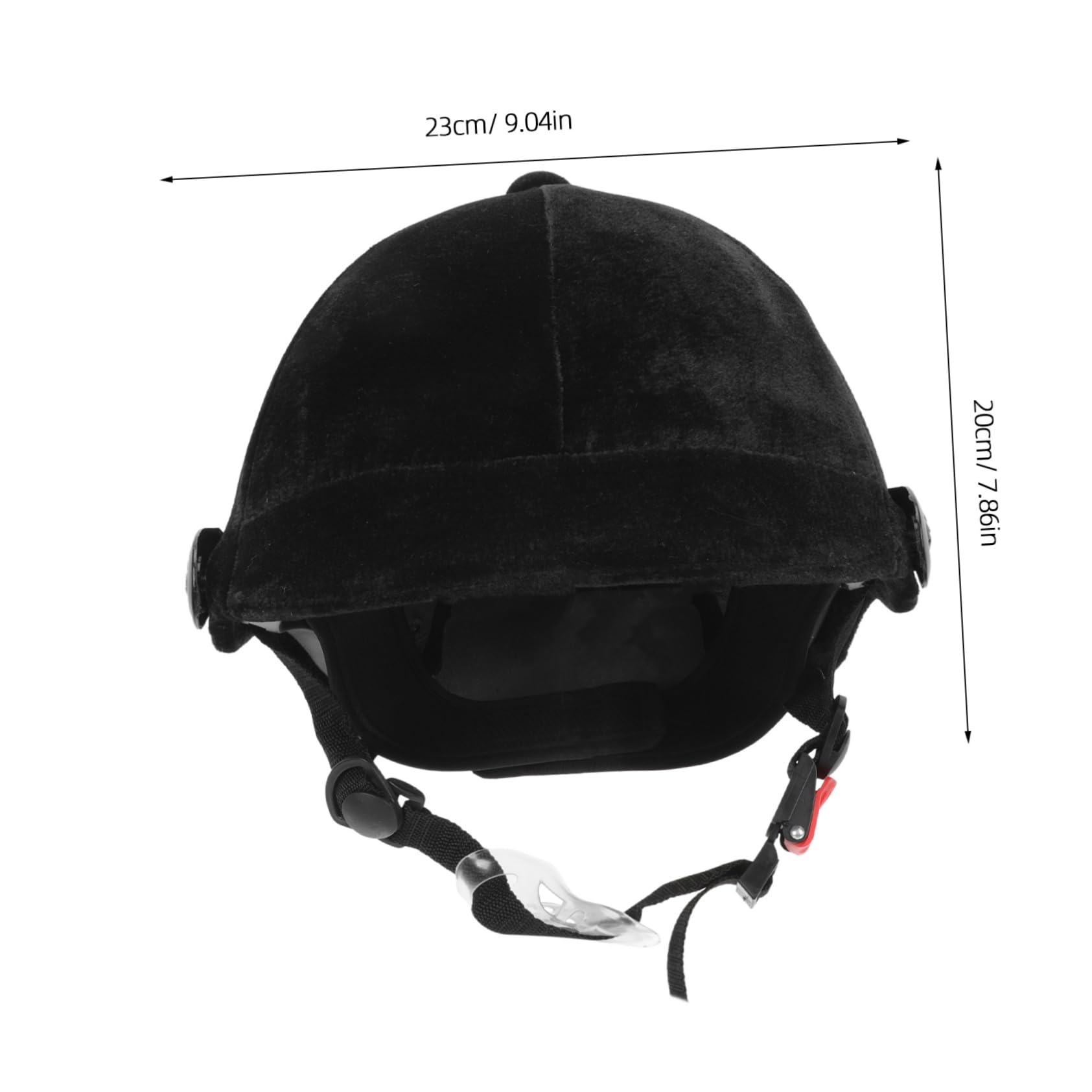 Casco Equitazione per Ragazzi Nero in Polipropilene, Regolabile | Ventilazione Completa, Imbottitura Interna Removibile, Cinturino Mentoniera Regolabile, Protezioni Auricolari Estraibili