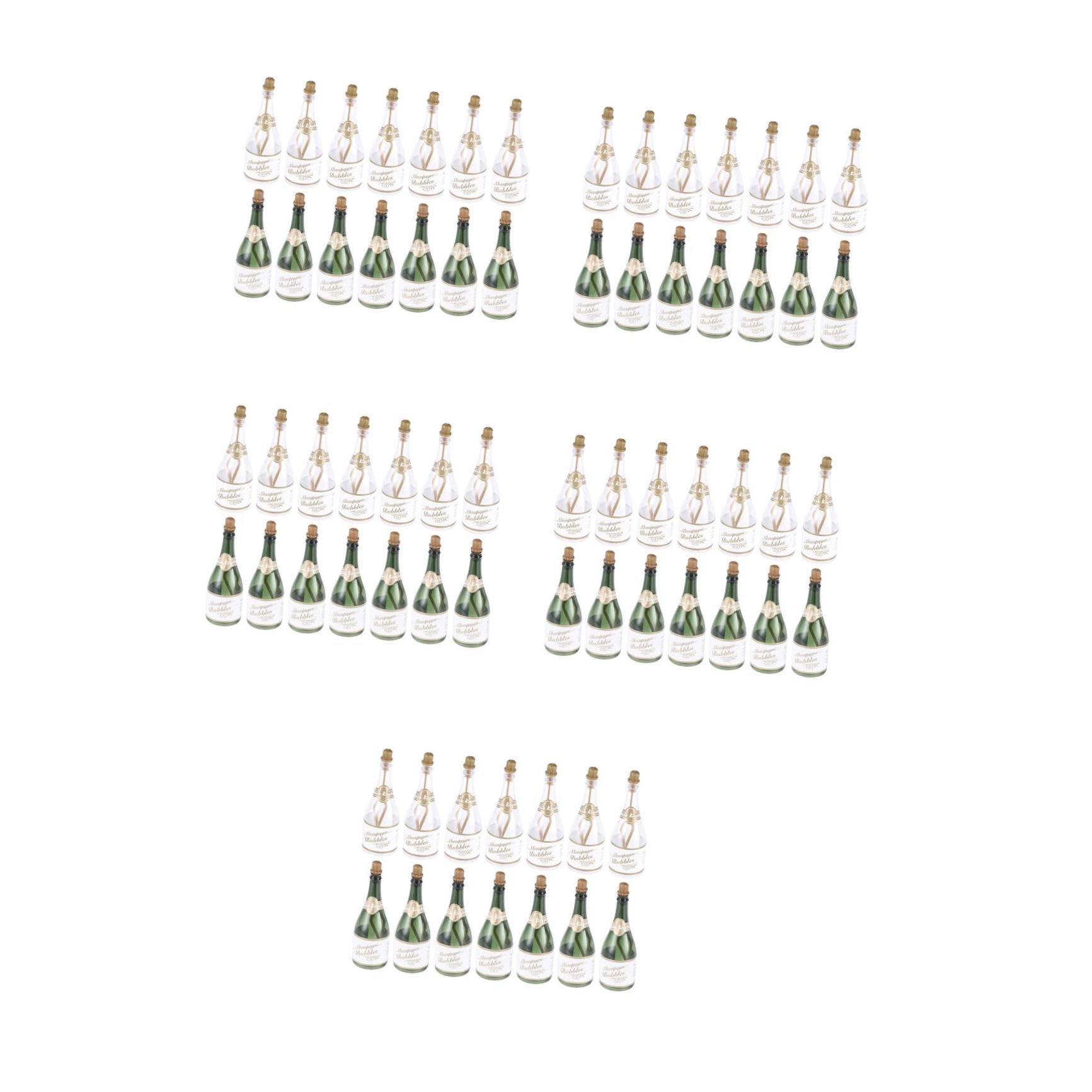 OUNONA 5 Sätze Leere Seifenblasenflaschen Hochzeitsdeko DIY Seifenblasen Für Leichte Und Tragbare Fläschchen Für Feiern Und Anlässe 24 Stück * 5