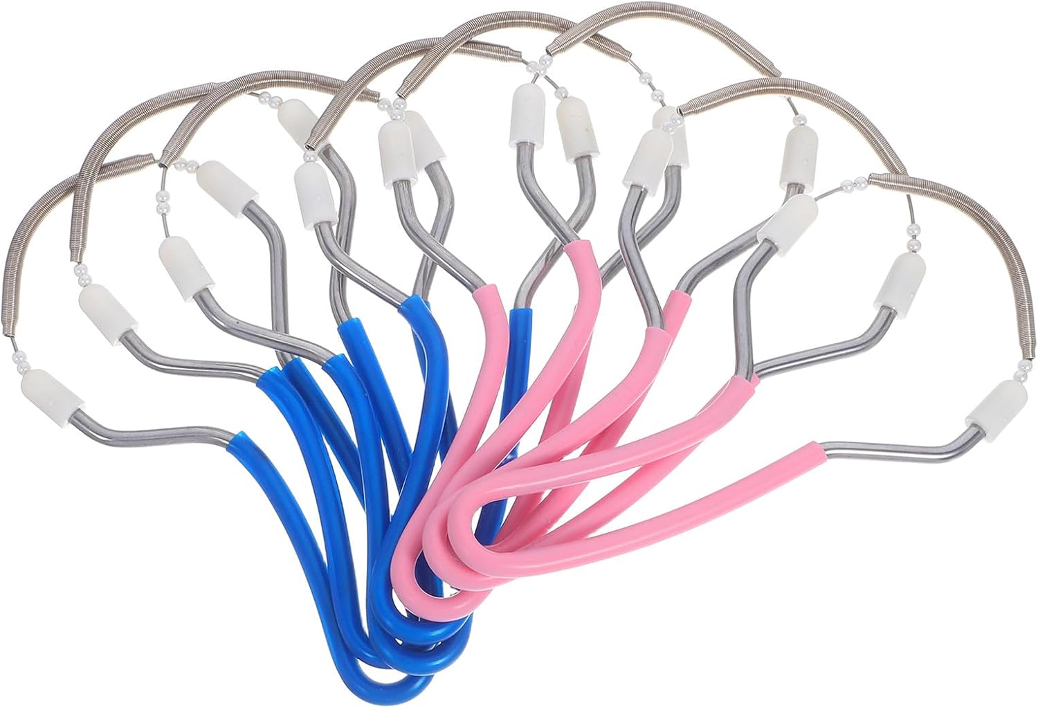 8Pcs Facial Hair Removal Device for Women Manual Spring Epilator with Blue Pink Handles Facial 8Pcs Facial Hair Removal Device for Women Manual Spring Epilator with Blue Pink Handles Facial