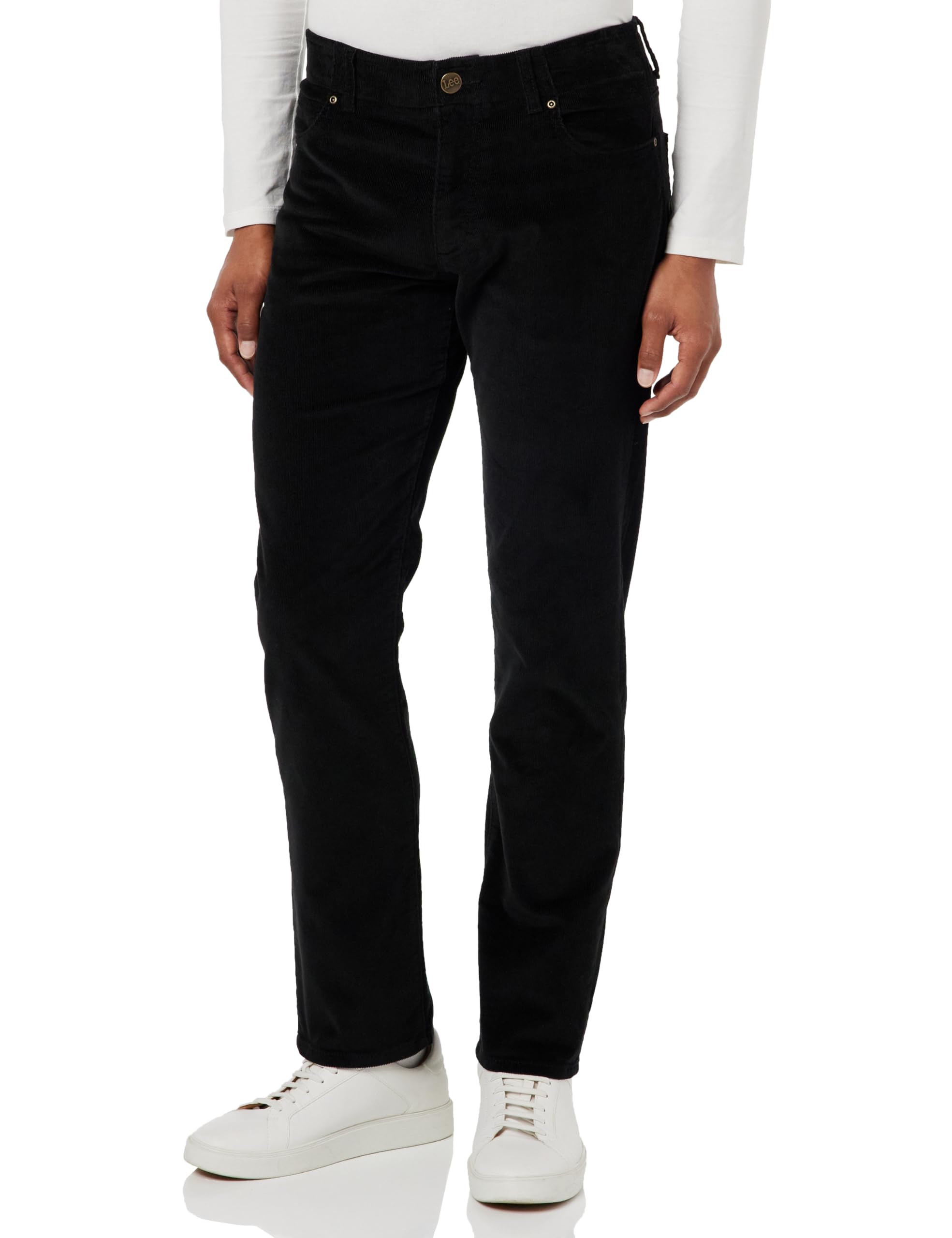 Lee Straight Fit Mvp, Jeans Uomo, Nero (Black/Denim/Black), 33W / 32L-image