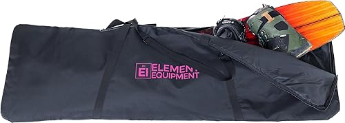 Miniatura 38 de Element Equipment Bolsa acolchada para snowboard, bolsa de viaje para snowboard Negro/Rojo