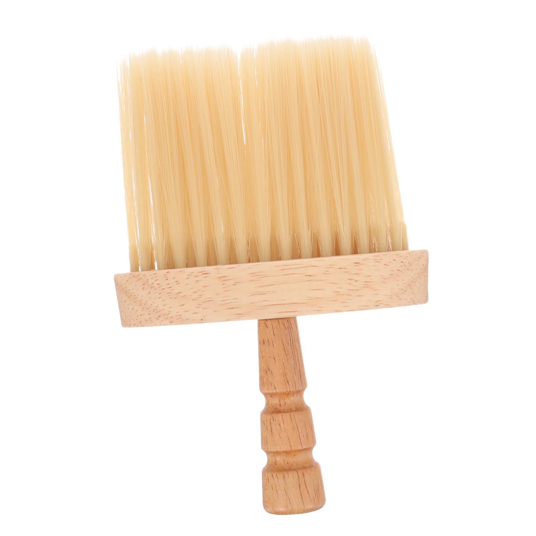NOLITOY Shredded Bristle Brush Barber Accessory Hair Duster for Barbers Wooden Handle Hair Salon Tool