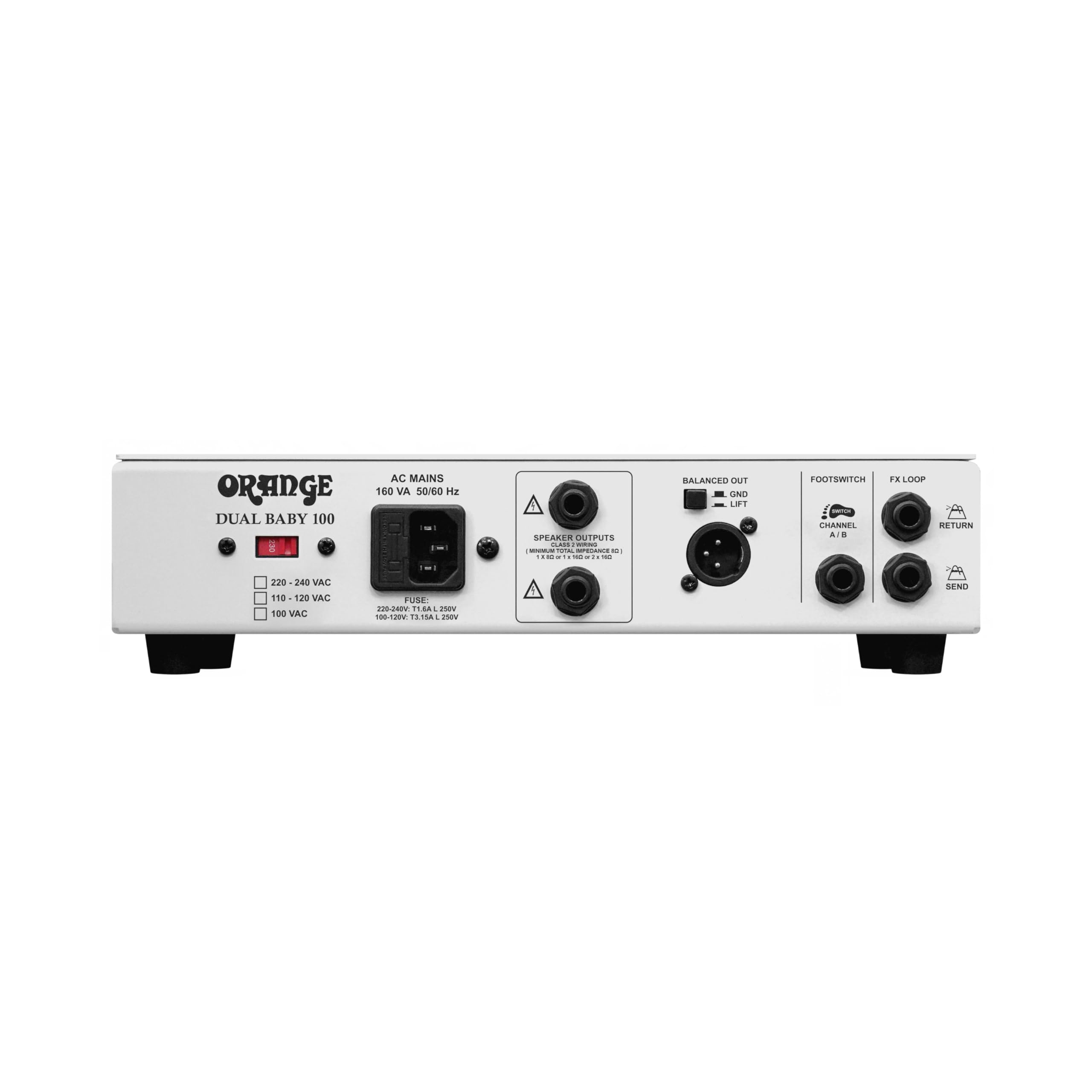 Orange Dual Baby 100 - Transistor Topteil für E-Gitarre