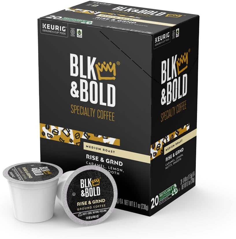 Amazon.com: BLK & Bold Rise & GRND, Keurig Single Serve K-Cup Coffee ...