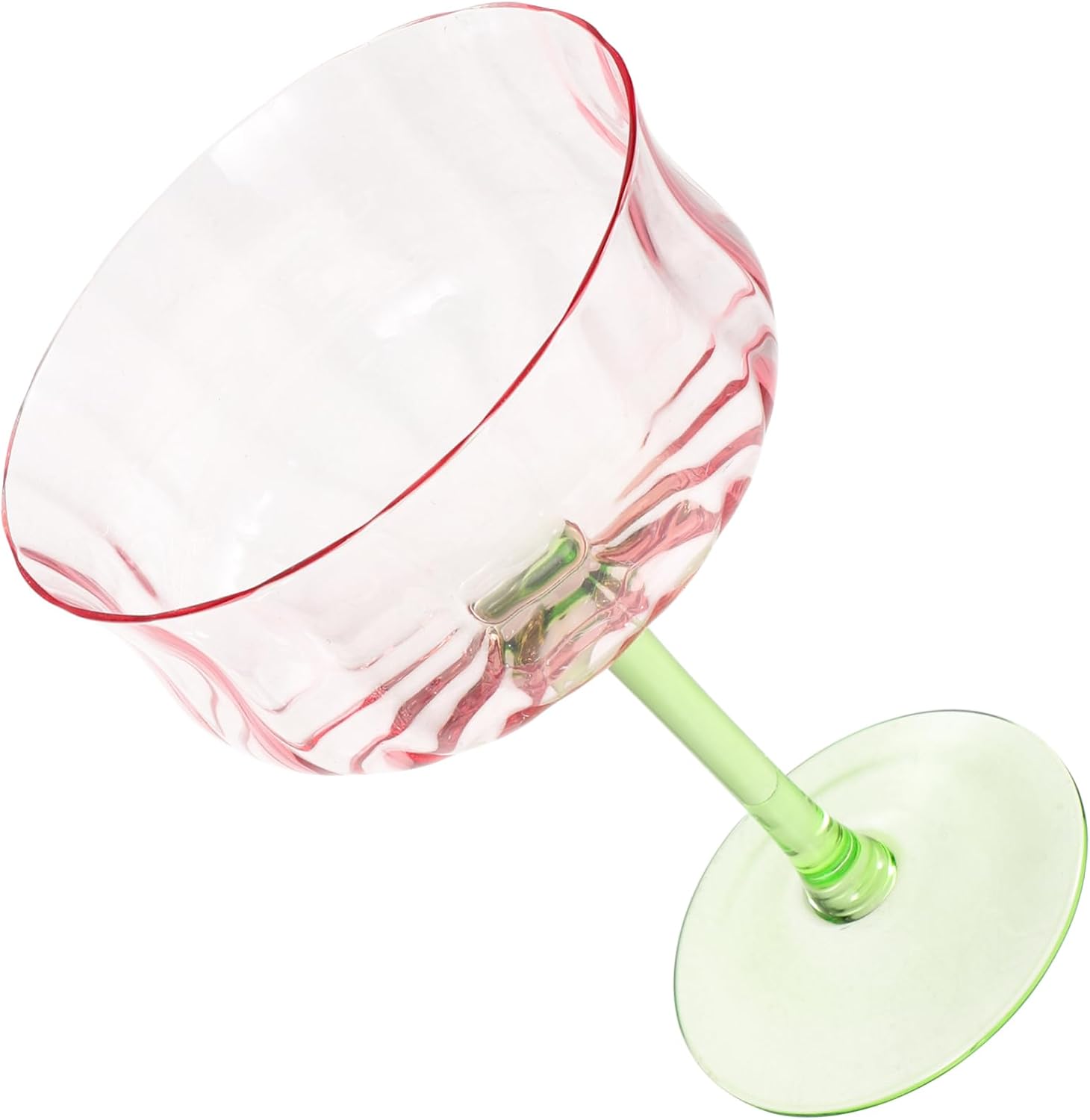Alipis 2pcs Creative Gradient Glass Goblet Cocktail Glass Vintage Style Drinking Cup for Parties Weddings and Gatherings Versatile Stemmed Drinkware for Cocktails