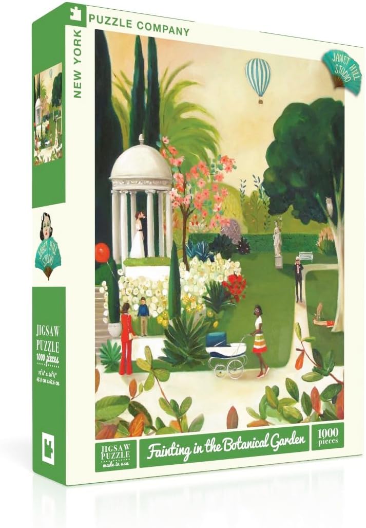 New York Puzzle Company - Janet Hill Splendid Summer Home - 500 Piece Jigsaw Puzzle for Family Game Nights by Janet Hill