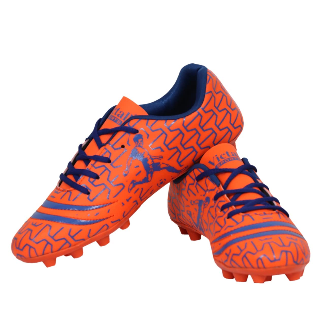 Victall Unisex PU Orange Football Shoes/Soccer Shoes (Numeric_8) (B0BVHQ278X) Amazon Price History, Amazon Price Tracker