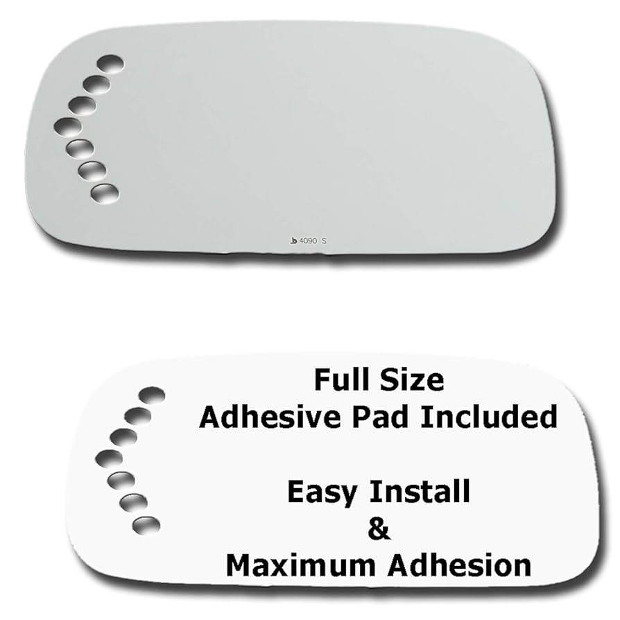 Replacement Mirror Glass+Adhesive For Ford F-150 F-250 F-350 Driver Left Side LH