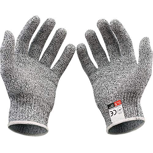 Sicherheitshemmende Handschuhe Schneiden Sie Proof Stabil Resistant Edelstahl Sicherheitshandschuhe Draht Metall Mesh Küchenmaschine Cut -Resistant,L