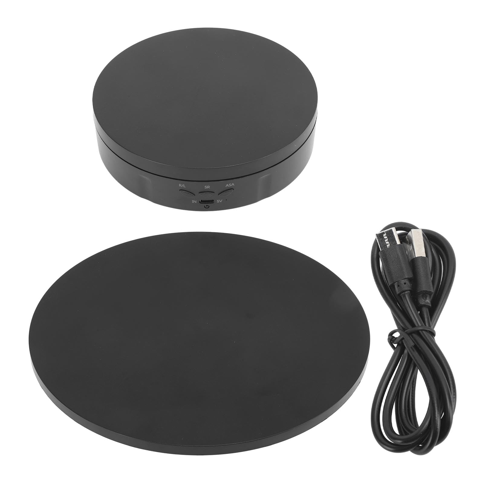 Elektrische 360 Roterende Display Stand Draaitafel Sieraden Model Speelgoed Houder Zwart