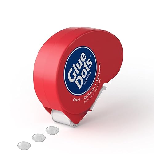 Miniatura 2 de Glue Dots N' Go Dispensador con puntos para manualidades, (04484). 375 pulgadas, rojo, 200 unidades y 8961 12 pulgada escolar 600 unidades paquete