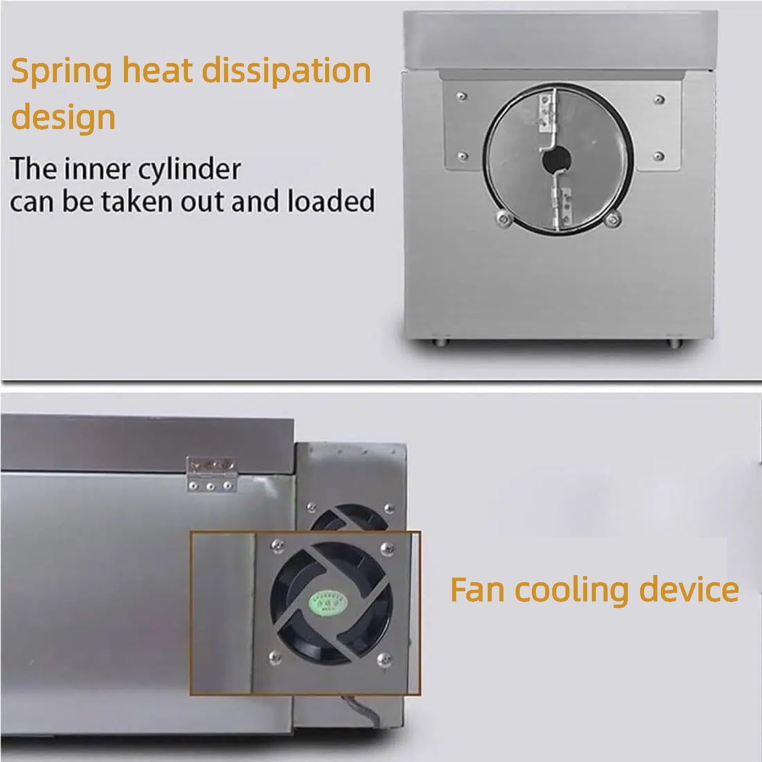 Machine Automatique de torréfacteur de café 2200W Roasting Commercial d'écrou de Haricots en Acier Inoxydable avec Thermostat et minuterie pour l'utilisation d'entreprise à Domicile