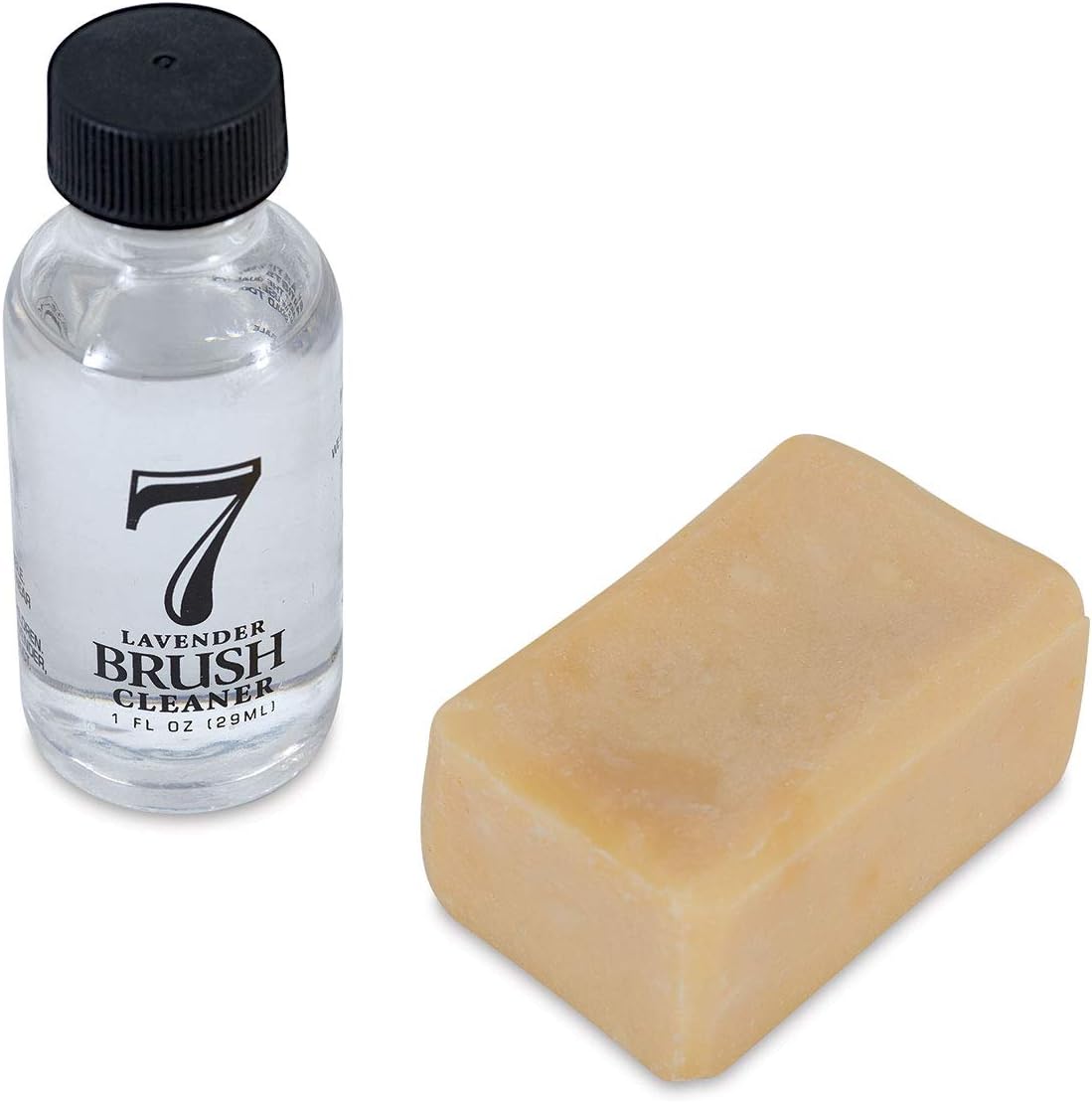 Chelsea Classic Studio Brush Cleaner Sampler Set - 1oz. Lavender Brush Cleaner & Lavender & Olive Oil All Natural Brush