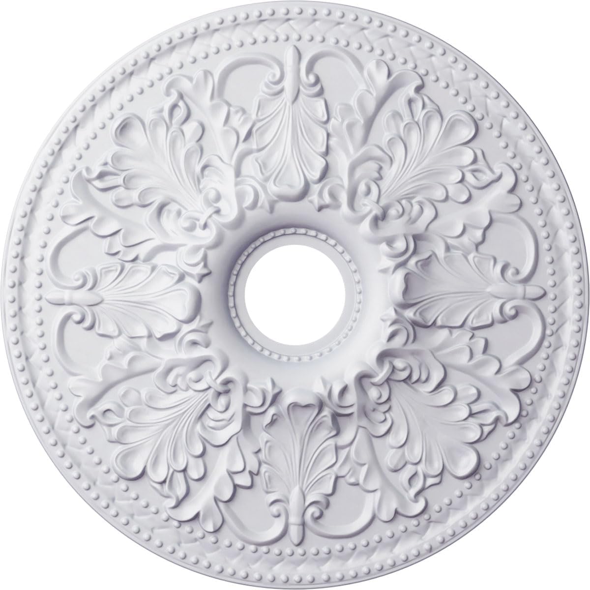Ekena Millwork CM23AS 23 7/8-Inch OD x 4 1/8-Inch ID Ashley Ceiling Medallion