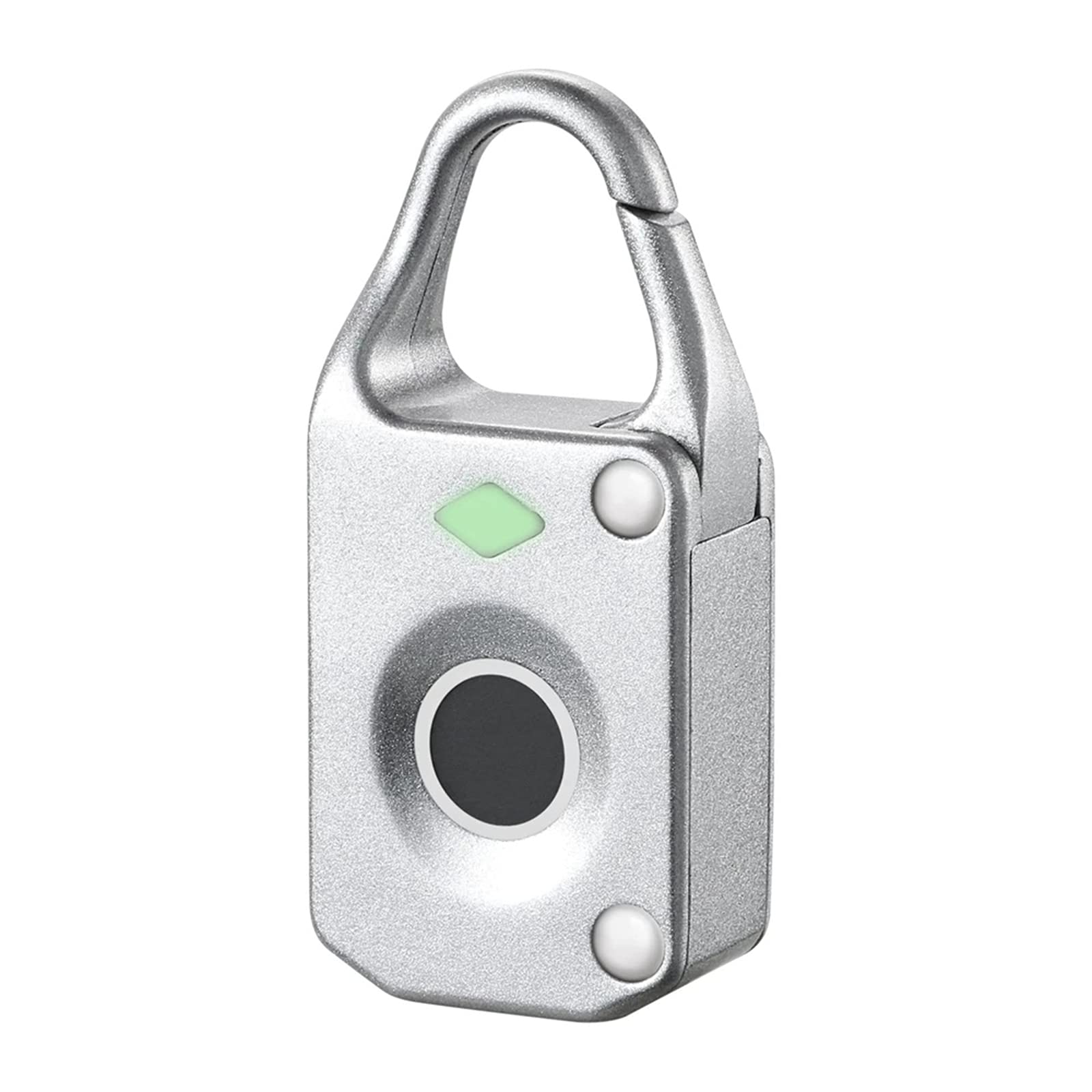 Candado Inteligente con Huella Dactilar Huella digital LLADLE MINI LLOQUEO DE LA HILLA SMART for la oficina de bicicletas gimnasia para Seguridad(Silver)
