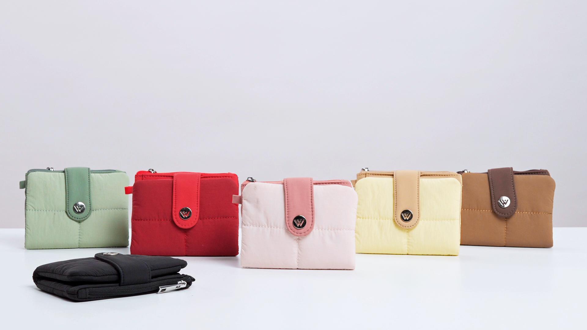 Amazon.com: WESTBRONCO Puffer Small Wallet for Women RFID Blocking