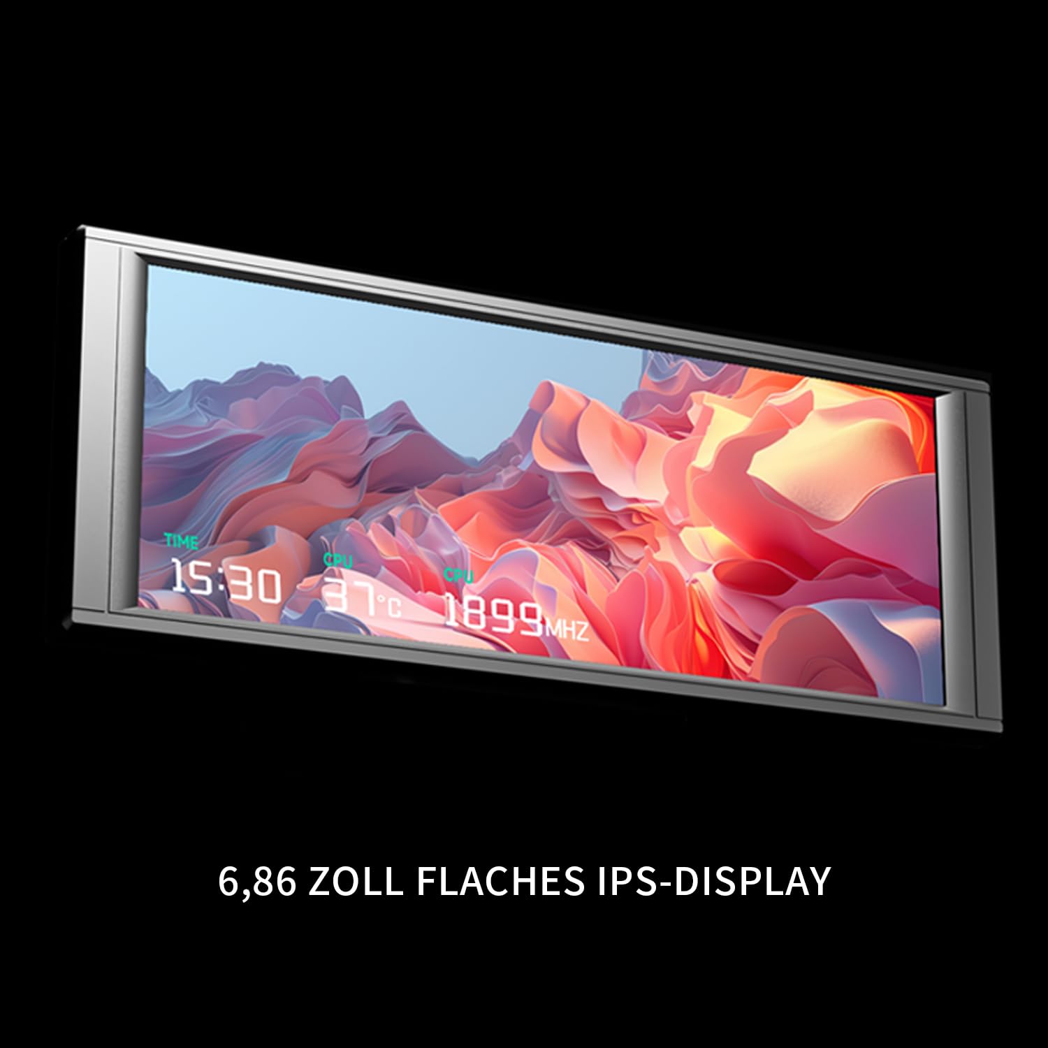 TR Trofeo Vision LCD Black Edition obudowa-poddisplay z 6,86-calowym pełnokolorowym ekranem LCD (rozdzielczość 1280 x 480) i magnetycznym designem panelu. Obsługuje dynamiczne/statyczne obrazy DIY