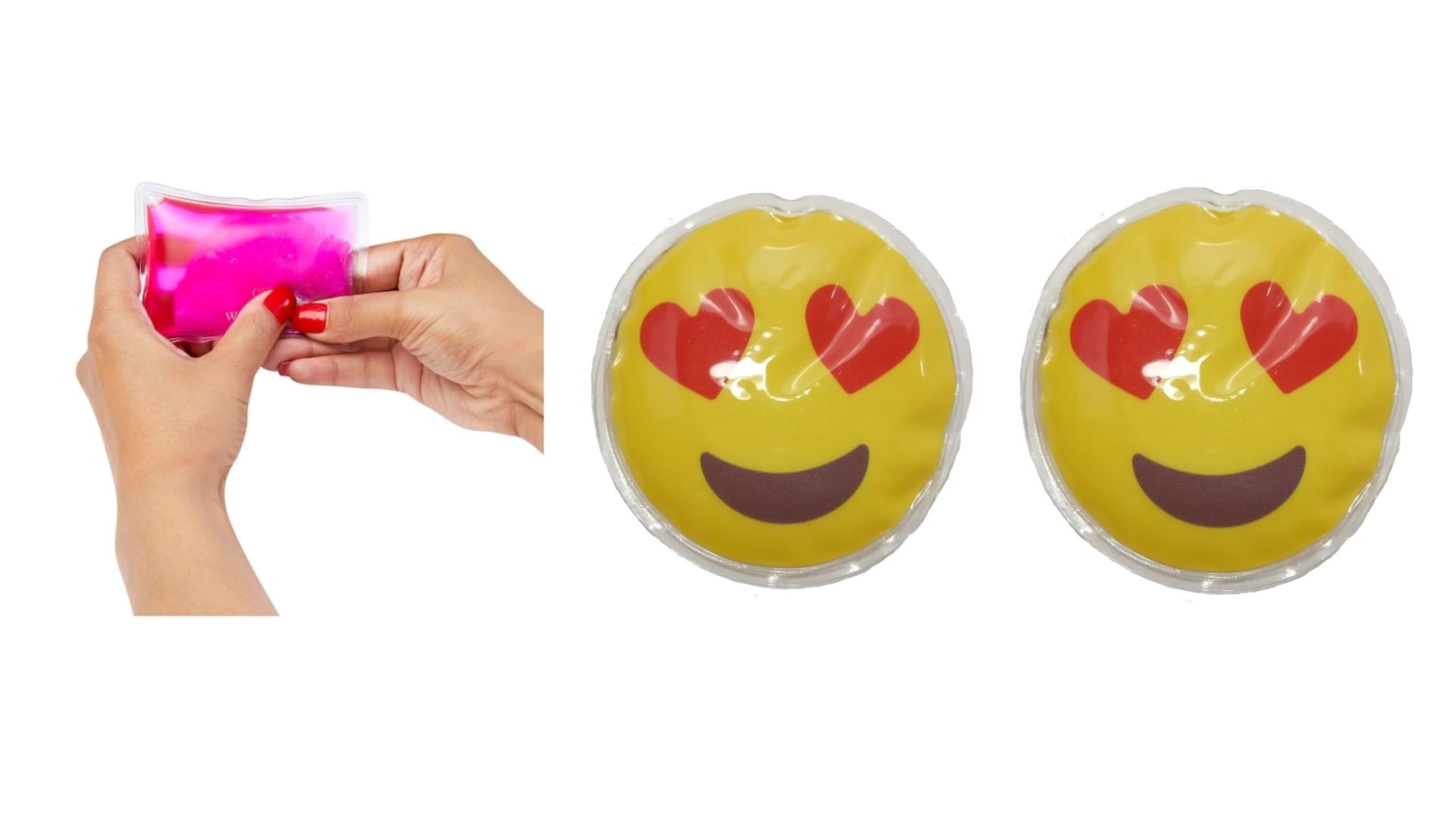 Bosphorus Homi KALPLİ EMOJİ ŞEKİLLİ CEP SOBASI,EL ISITICI,2 ADET SICAK SU TORBASI PVC 9cm