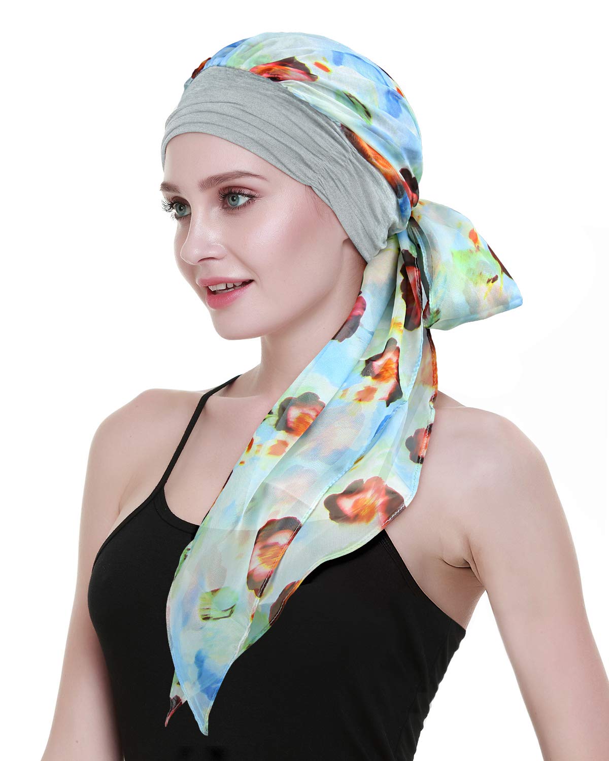 FocusCare Chemo Turban für Krebs Frauen Krebs Kopfbedeckung Headwrap schals Gap