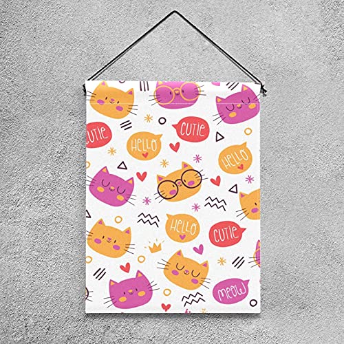 Drapeau de bienvenue chat avec impression double face haute définition pour jardin - 4