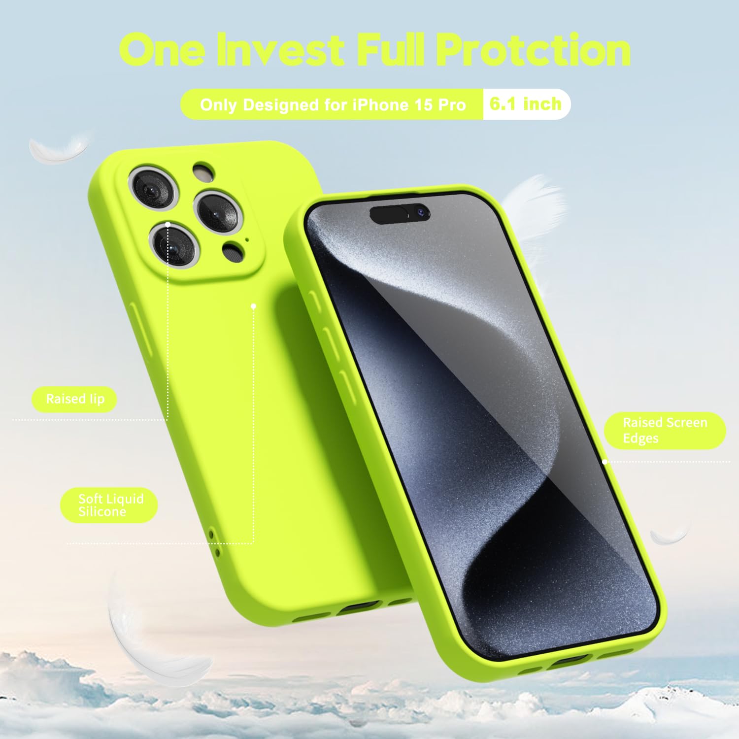 oakxco for iPhone 16 Pro Max Case Liquid Silicone, Soft Rubber Gel Elegant Aesthetic Basic Simple Cover, Cute Thin Slim TPU Matte Solid Color Plain Smooth Case for Women Girl, Light Pink — view 55