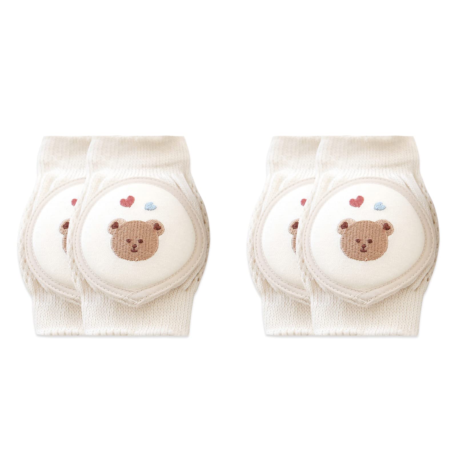 SONARIN Rodilleras Bebe para Gatear,2 Pares Rodilleras para Gatear Elásticas Protectores de Rodilla Calentador de Piernas Bebé Transpirable para Bebé Niños Niñas 0-36 Meses