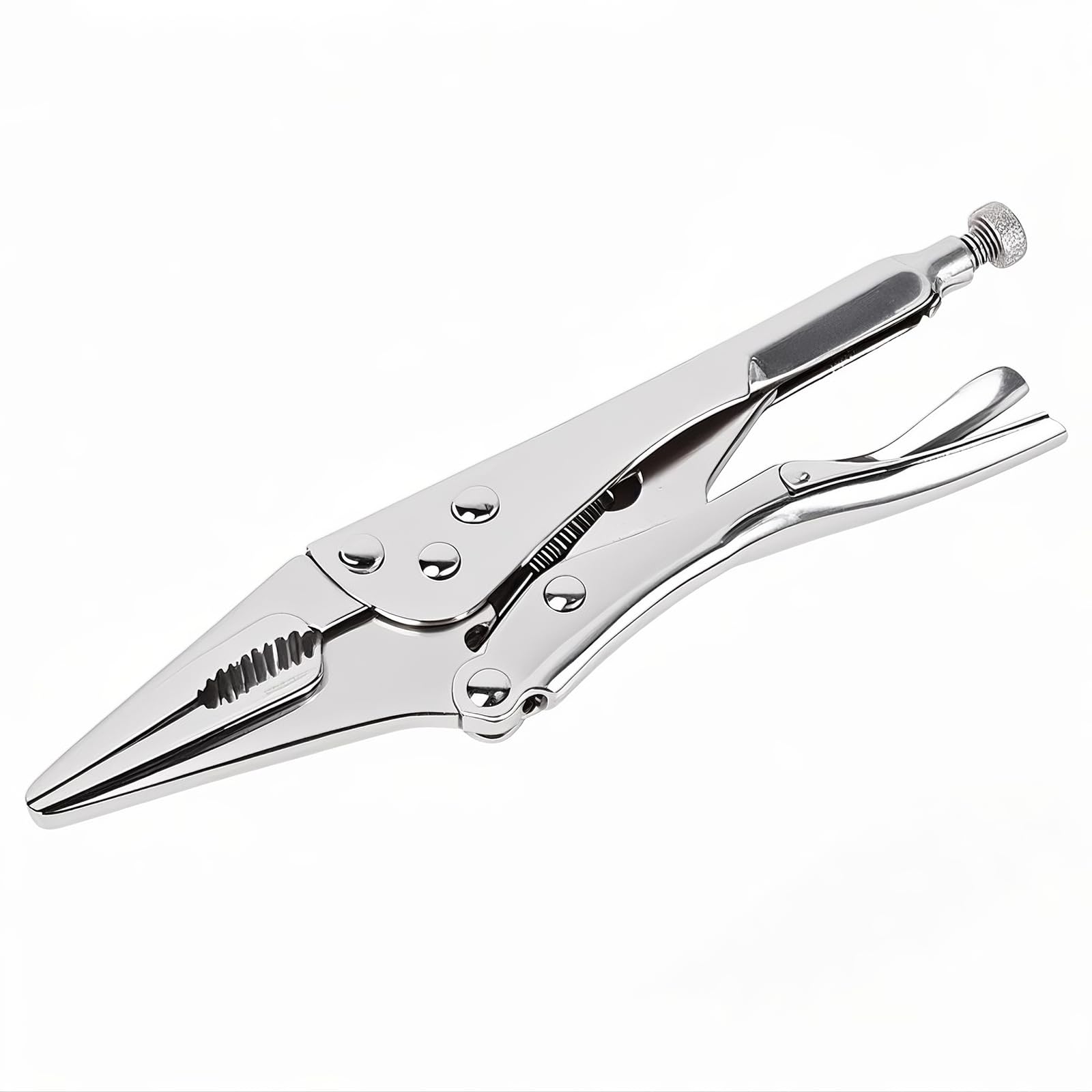 BJDSI Needle Nose Vice Grips 9 inch,Spring-Loaded,Anti-Rust,One-Handed Operation.