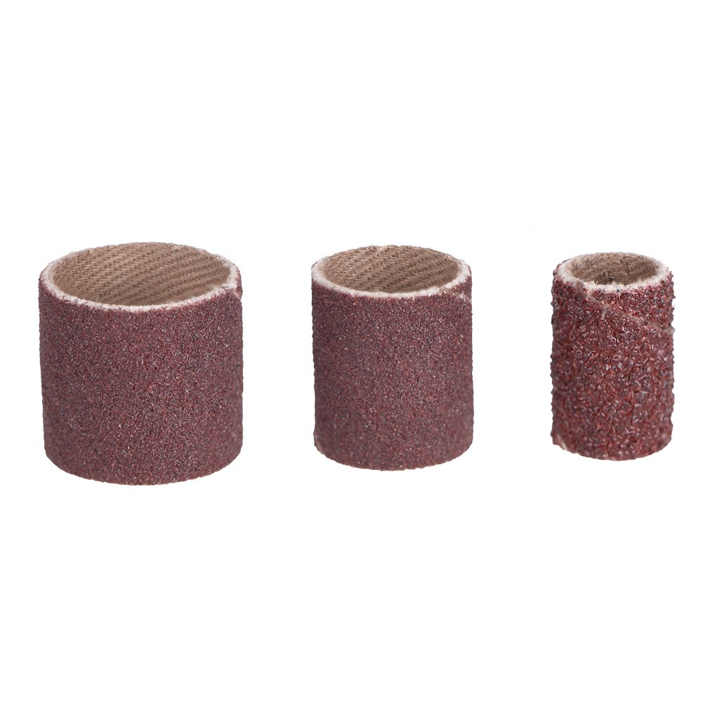 Fyearfly Set di levigatrici a Tamburo, 102 Pezzi Nastro abrasivo Tamburo abrasivo Rotante Anello abrasivo per levigatura Strumento per lucidatura per Ceramica, Pietra, Vetro, Legno